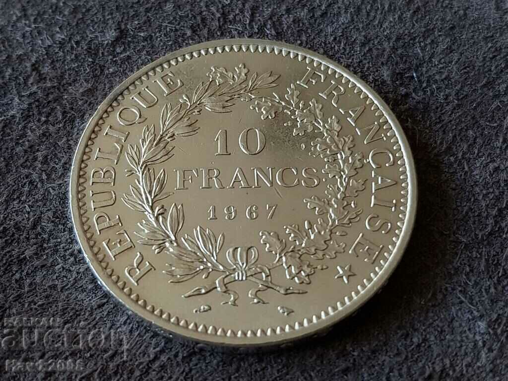 10 φράγκα 1967 Γαλλία ΑΣΗΜΕΝΙΟ Ποιότητα 1 ασημένιο νόμισμα