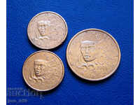 Франция лот 3 евро монети
