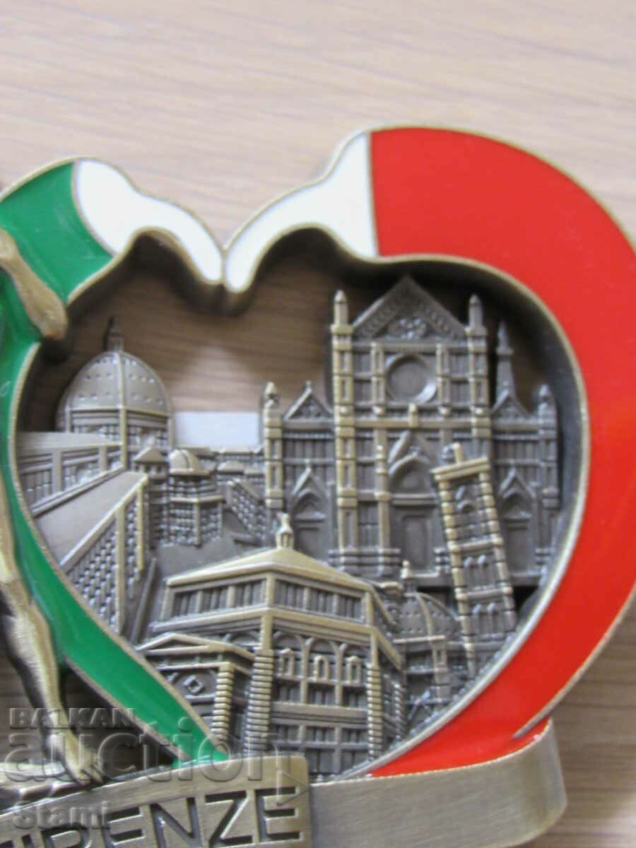Auction 3D Metal Magnet from Florence, Italy-2 Auction 3D Metal Magnet from Florence, Italy-2