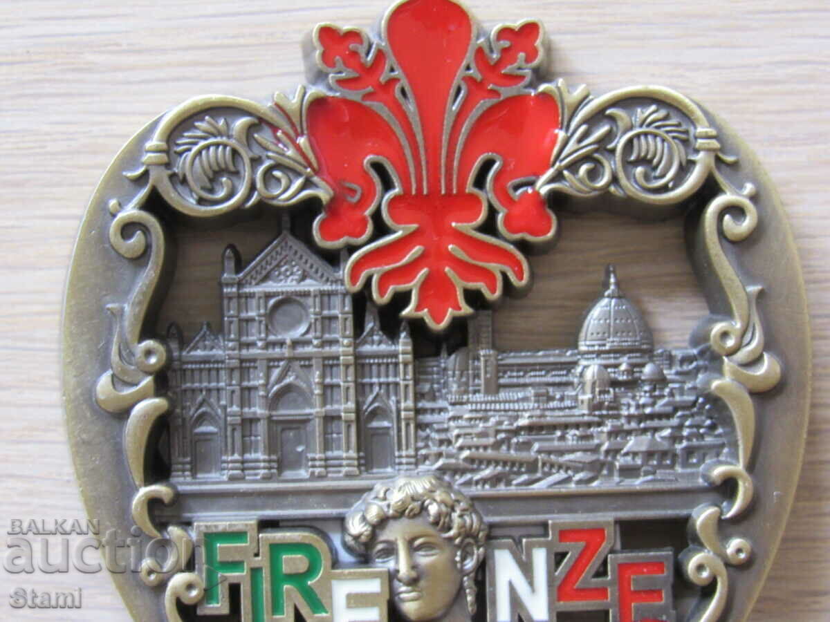Auction  3D Metal Magnet from Florence, Italy-2