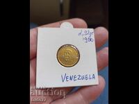 10 bolivars, gold, Venezuela