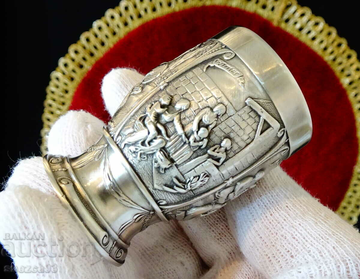 Delivery of Pewter mug with pictures The Seasons. Delivery of Pewter mug with pictures The Seasons.