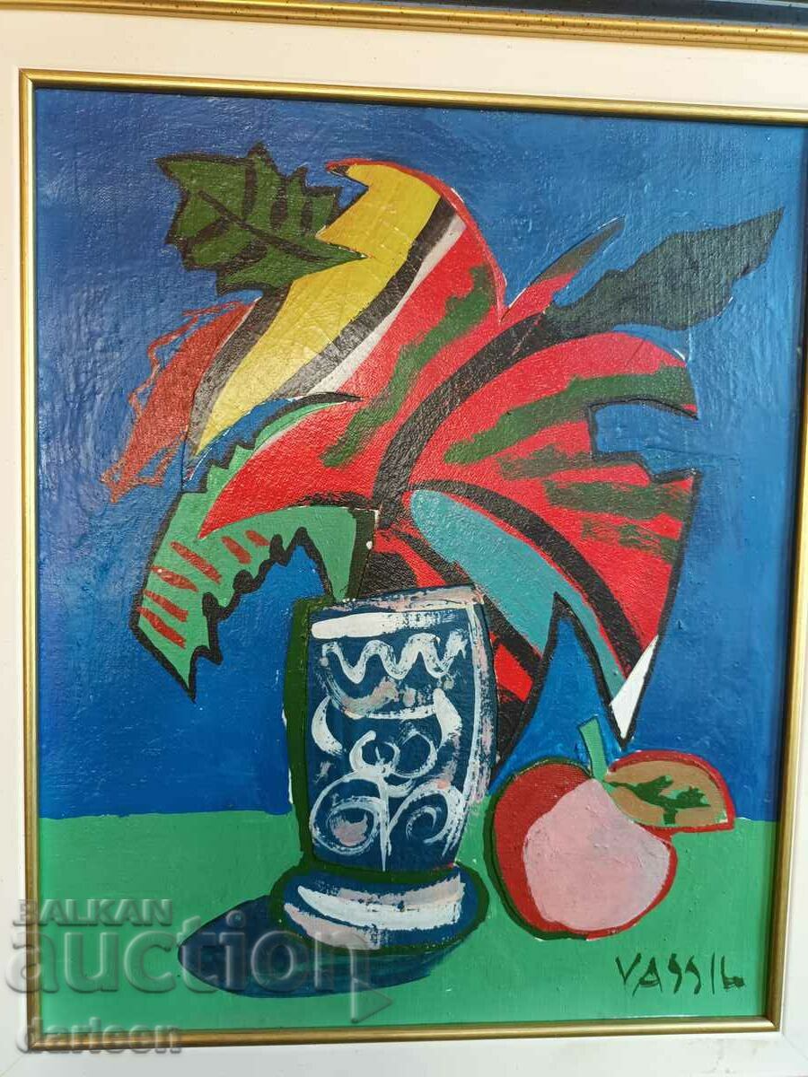 Vasil Ganchev, Still life with price 500.00 BGN | € 255.65 Vasil Ganchev, Still life with price 500.00 BGN | € 255.65