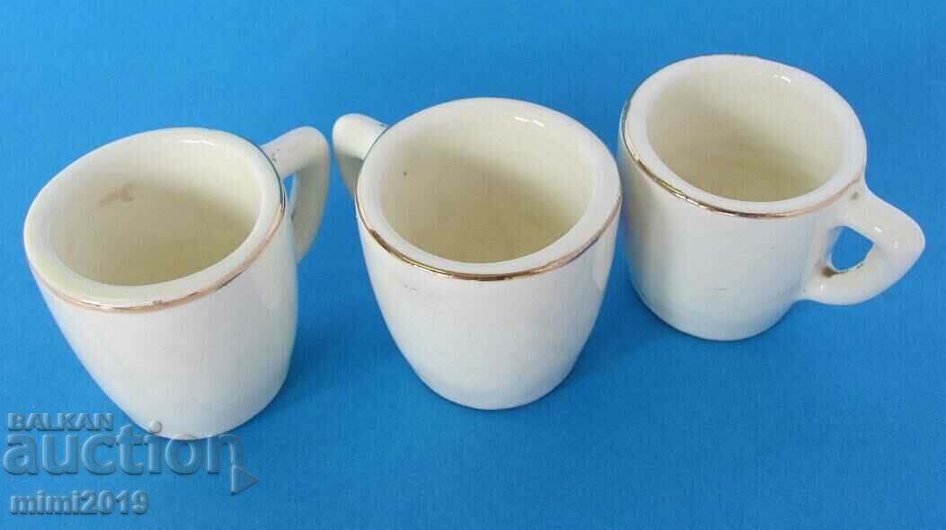 Old miniature porcelain cups - 3 pieces with price 21.00 BGN | € 10.74 Old miniature porcelain cups - 3 pieces with price 21.00 BGN | € 10.74