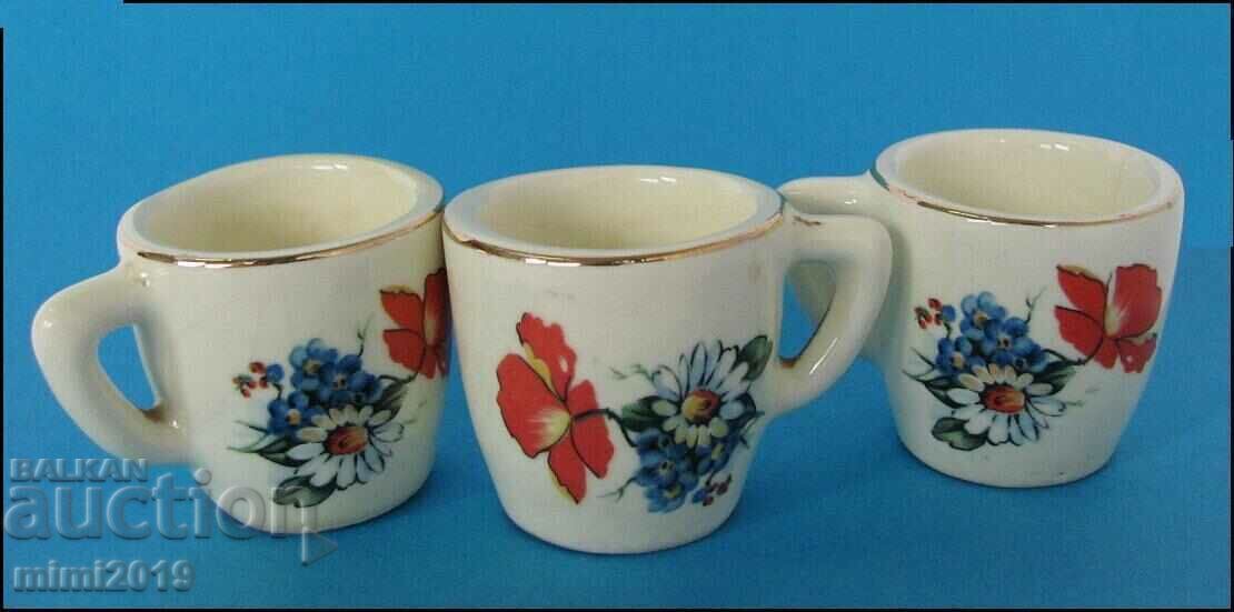Old miniature porcelain cups - 3 pieces