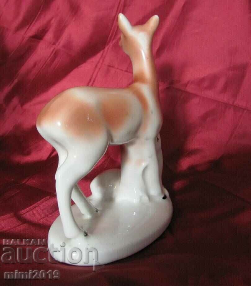 Porcelain figure - Doe, Isis, marked - 5 Porcelain figure - Doe, Isis, marked - 5