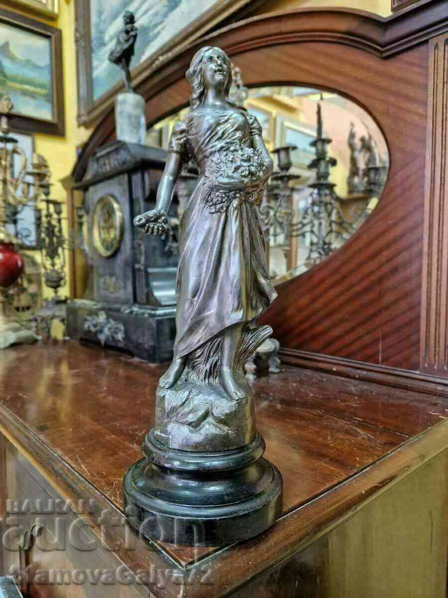 A beautiful antique French figure statuette