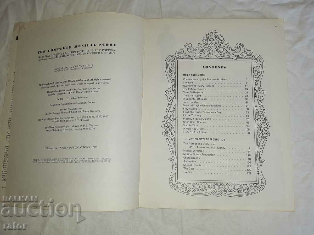 Auction Old scores , sheet music , schools , sheet music MARY POPPINS Auction Old scores , sheet music , schools , sheet music MARY POPPINS