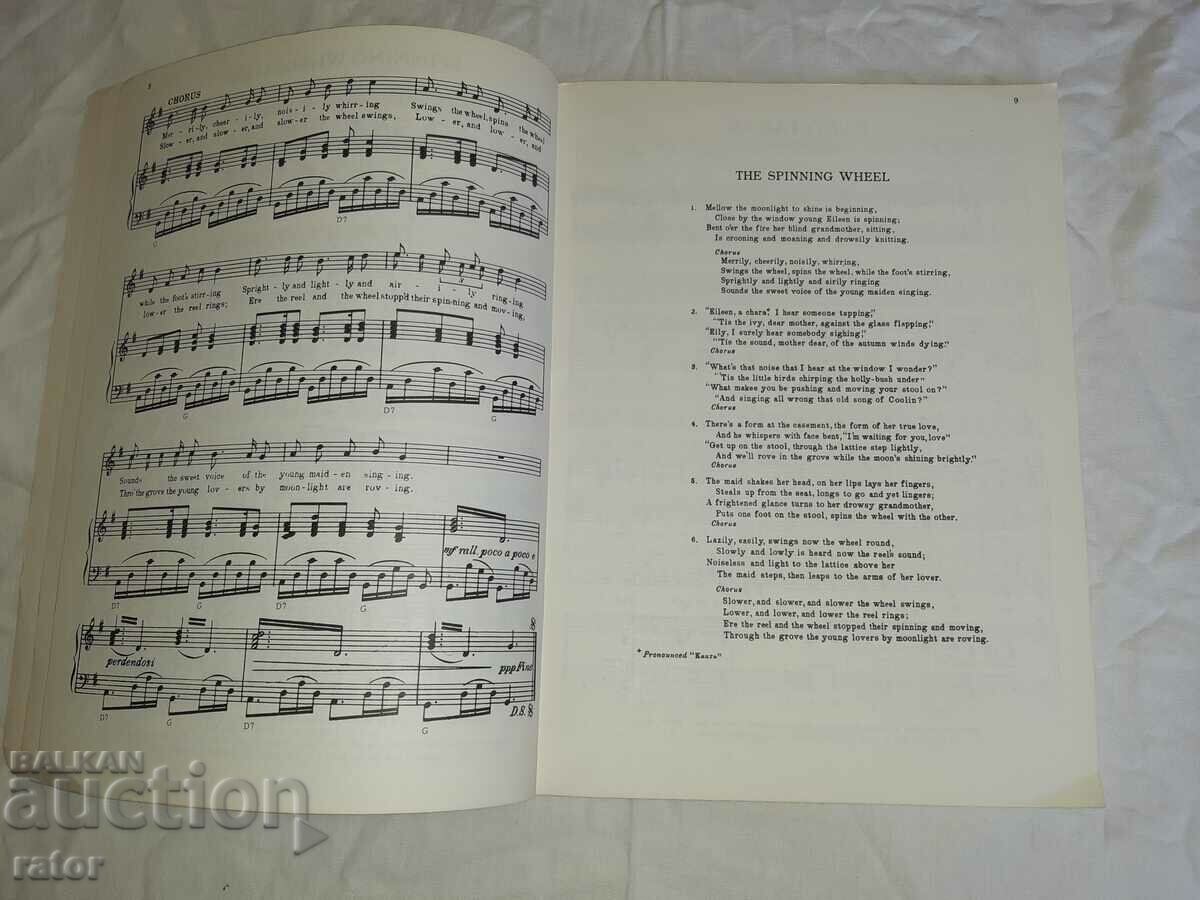 Old scores , sheet music , schools , sheet music IRISH SONGS - 5