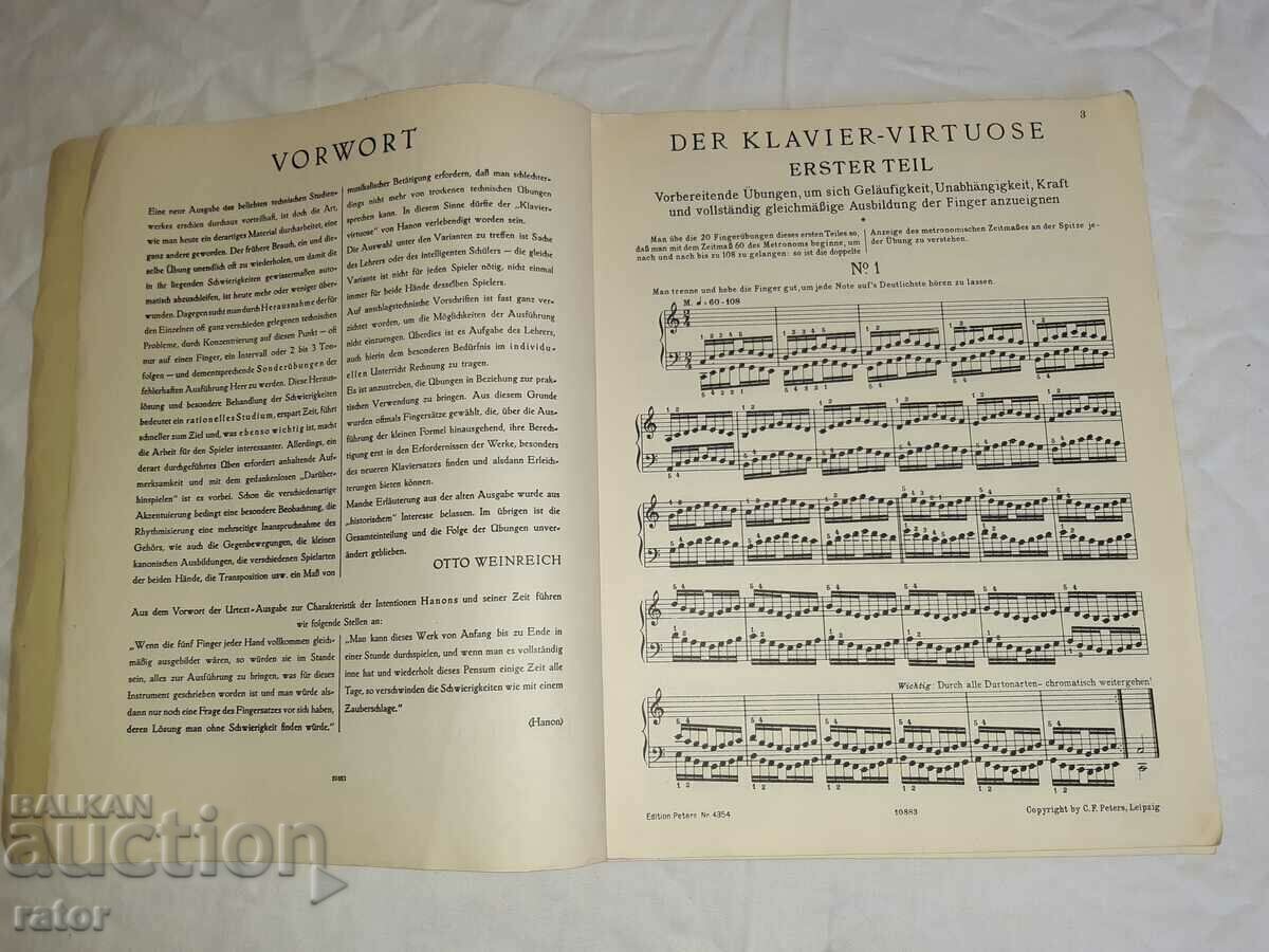 Auction  Old scores, scores, schools, sheet music HANNON