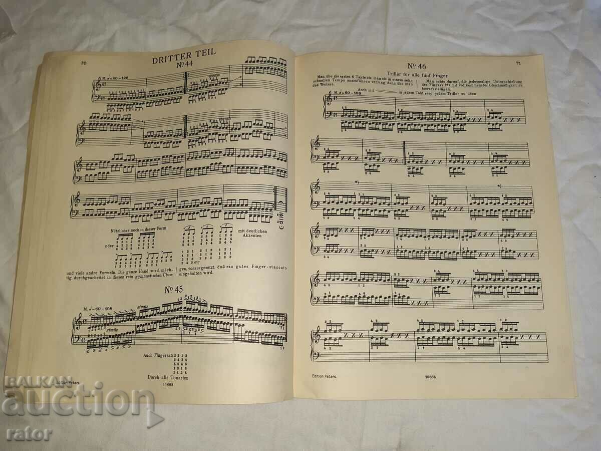 Old scores, scores, schools, sheet music HANNON - 5