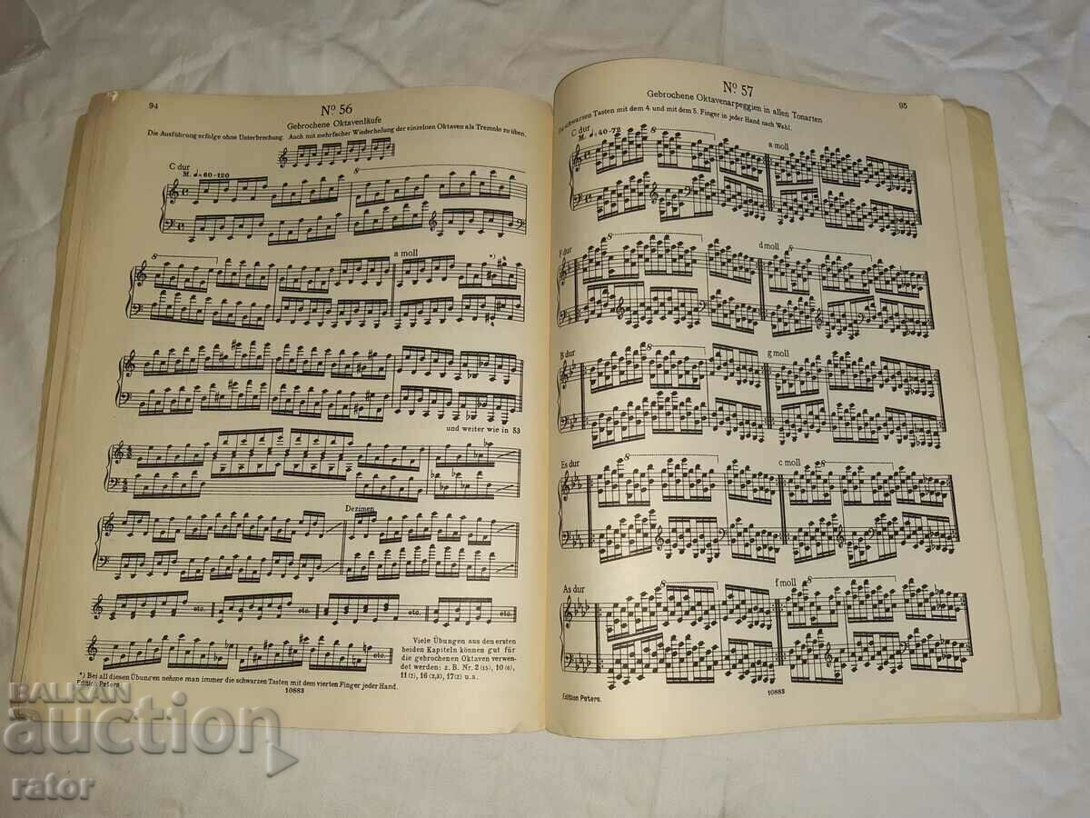 Old scores, scores, schools, sheet music HANNON - 6