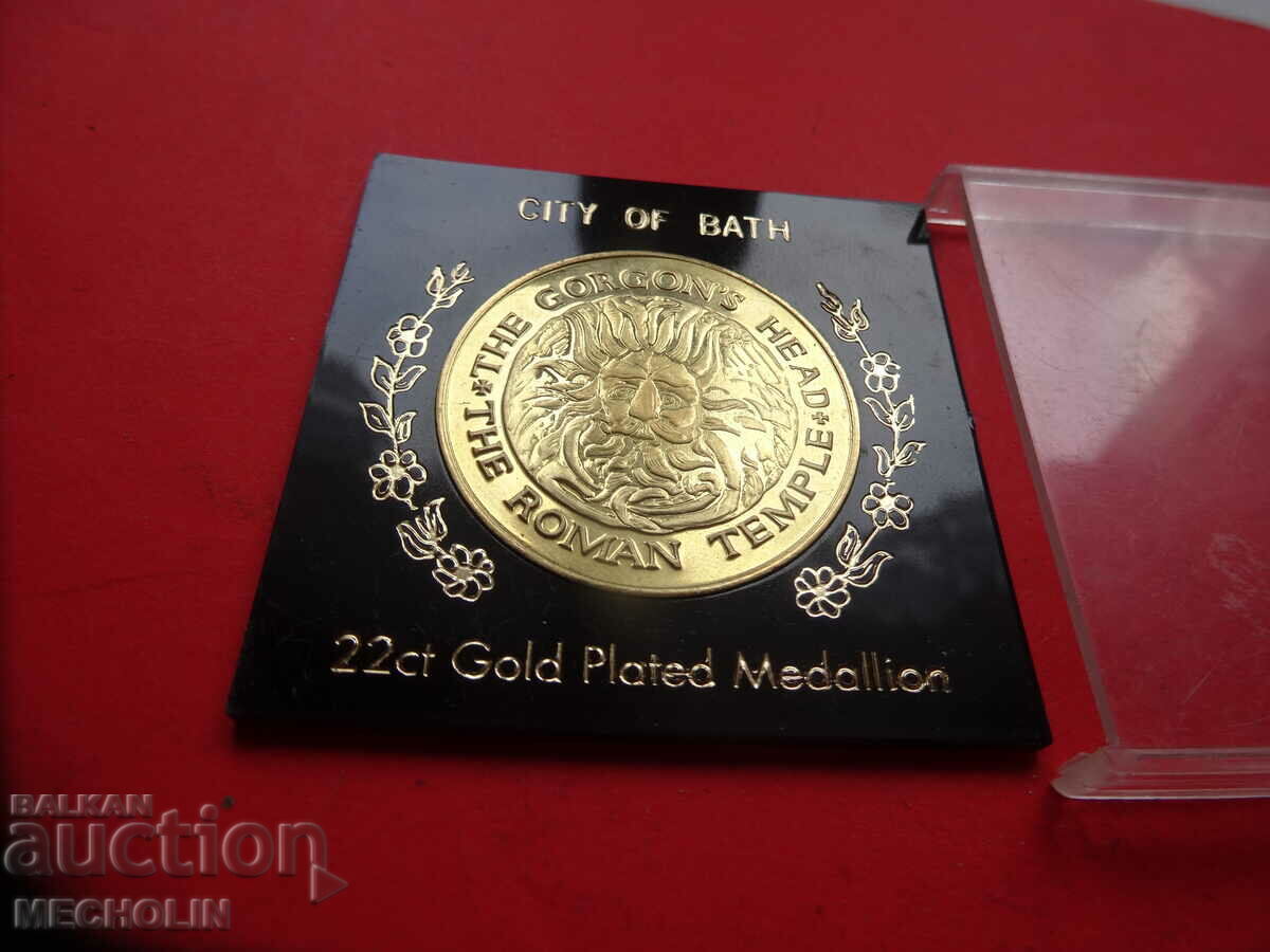 Delivery of city bath gold plated token 22 carat gold plating Delivery of city bath gold plated token 22 carat gold plating