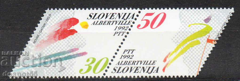 1992. Slovenia. Jocurile Olimpice de iarnă - Albertville, Franța.