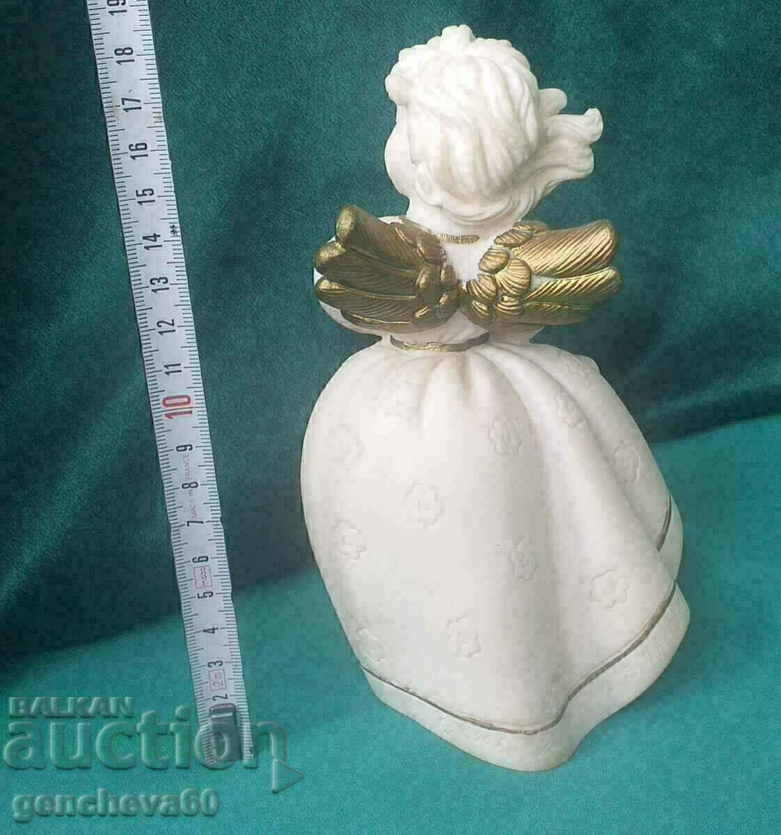 Christmas Angel large original alabaster figure with price 40.00 BGN | € 20.45 Christmas Angel large original alabaster figure with price 40.00 BGN | € 20.45