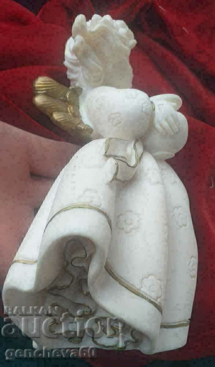 Christmas Angel large original alabaster figure - 5 Christmas Angel large original alabaster figure - 5