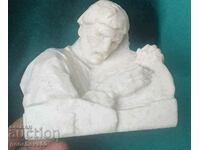 RAR Sculptură de autor, bust de alabastru