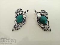 SILVER EARRINGS with Turquoise, SILVER 835