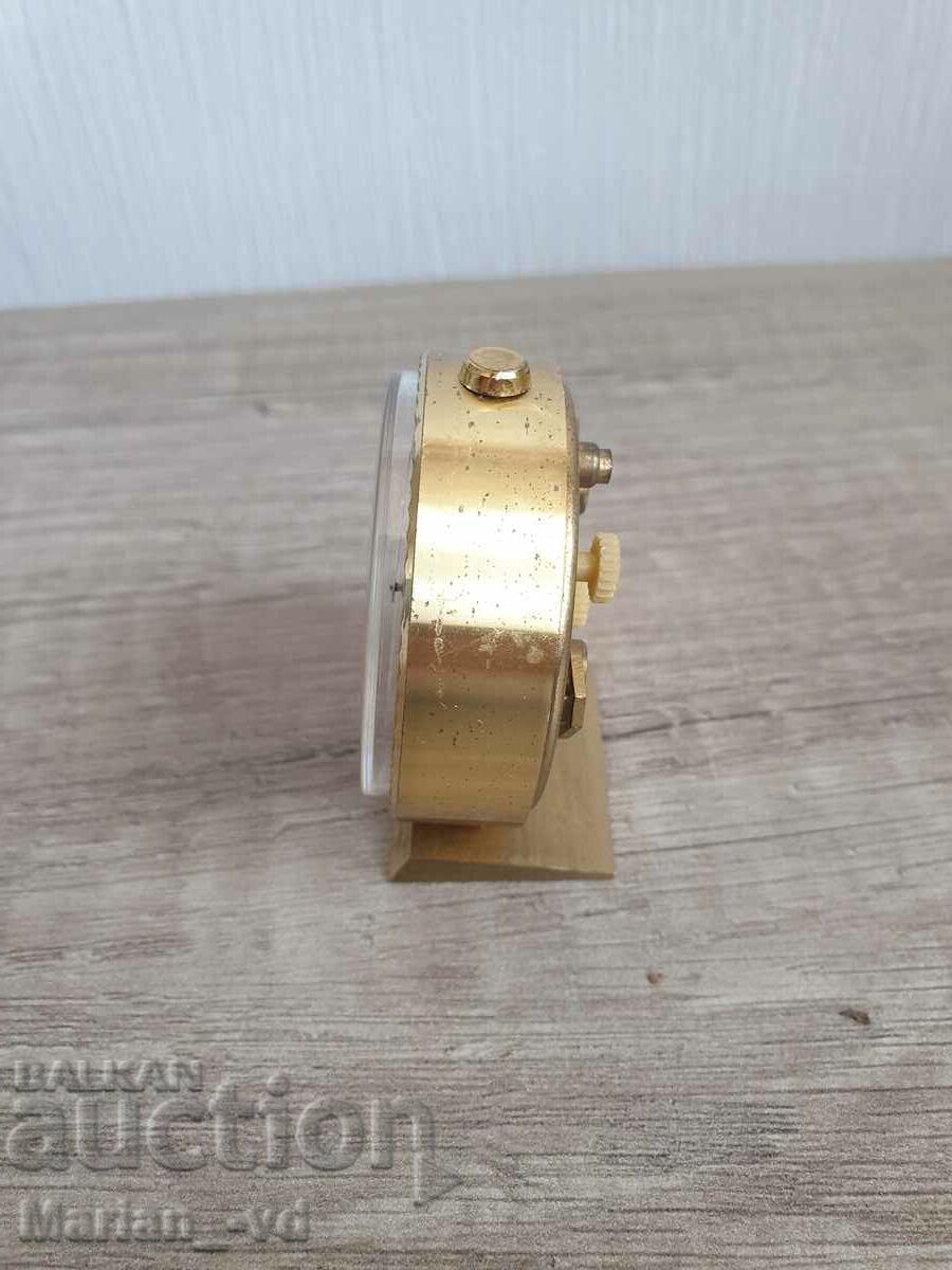 Old German mini alarm clock ELOMA, 7 JEWELS - 5 Old German mini alarm clock ELOMA, 7 JEWELS - 5