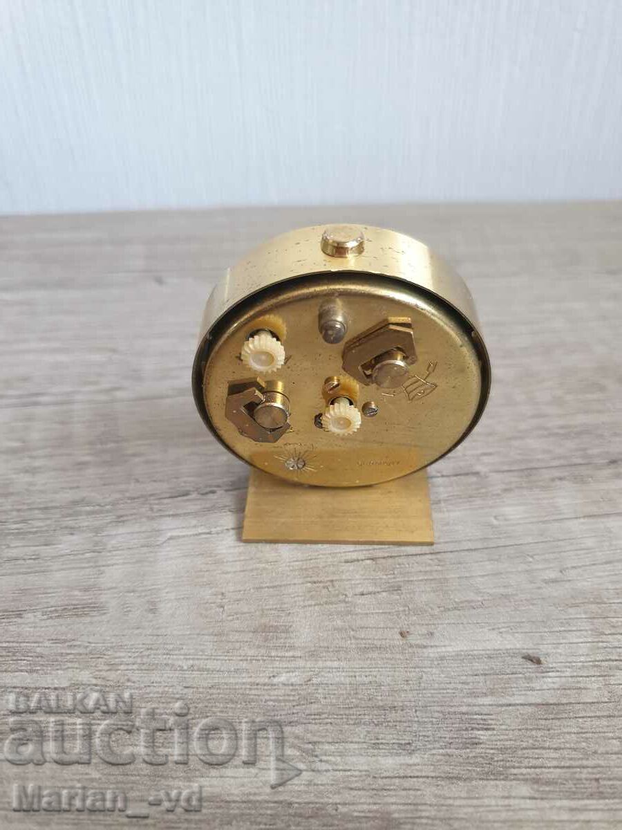 Old German mini alarm clock ELOMA, 7 JEWELS - 6 Old German mini alarm clock ELOMA, 7 JEWELS - 6