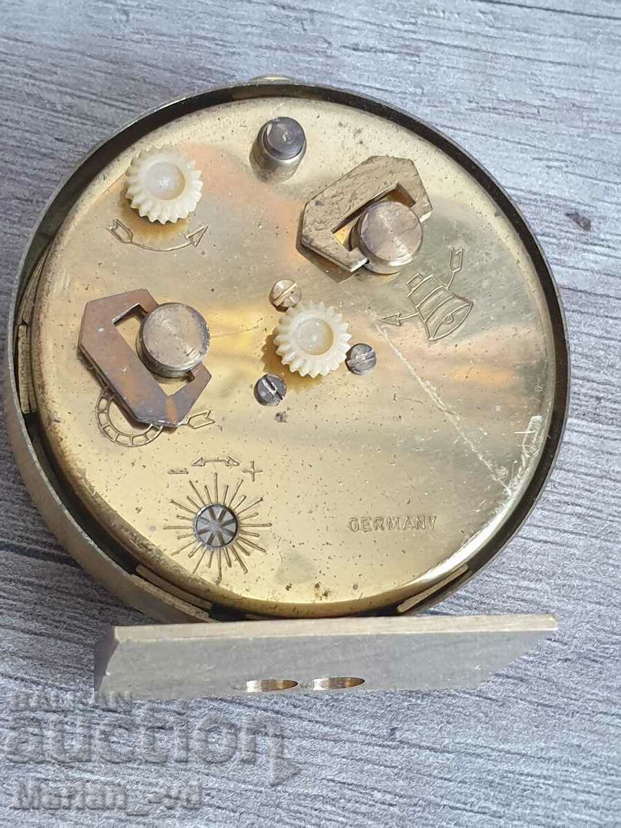 Old German mini alarm clock ELOMA, 7 JEWELS - 7 Old German mini alarm clock ELOMA, 7 JEWELS - 7