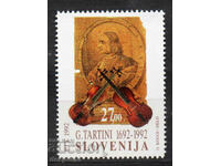 1992. Σλοβενία. 300 χρόνια από τη γέννηση του Τζουζέπε Ταρτίνι.