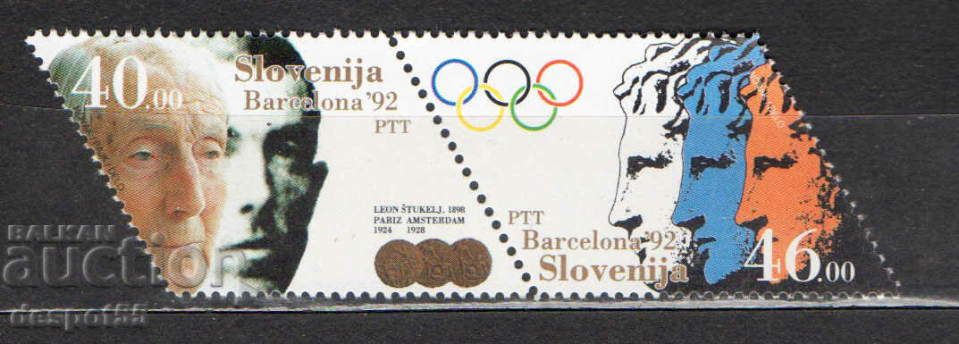 1992. Σλοβενία. Ολυμπιακοί Αγώνες - Βαρκελώνη, Ισπανία.