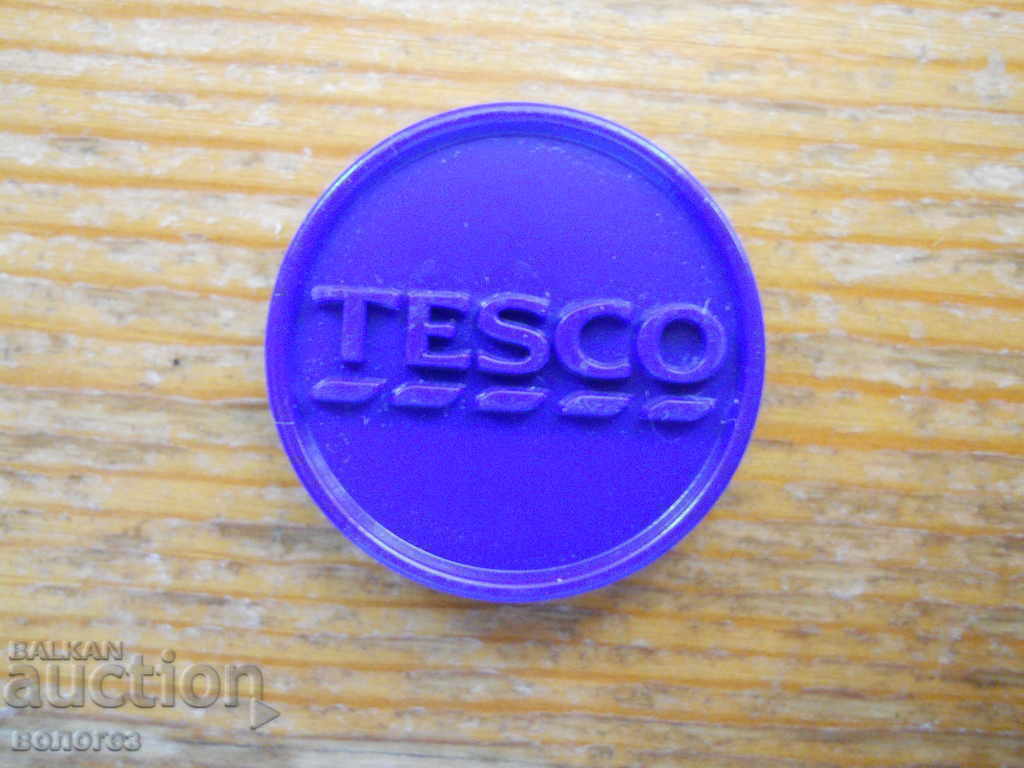 plastic token "Tesco" - Czech Republic