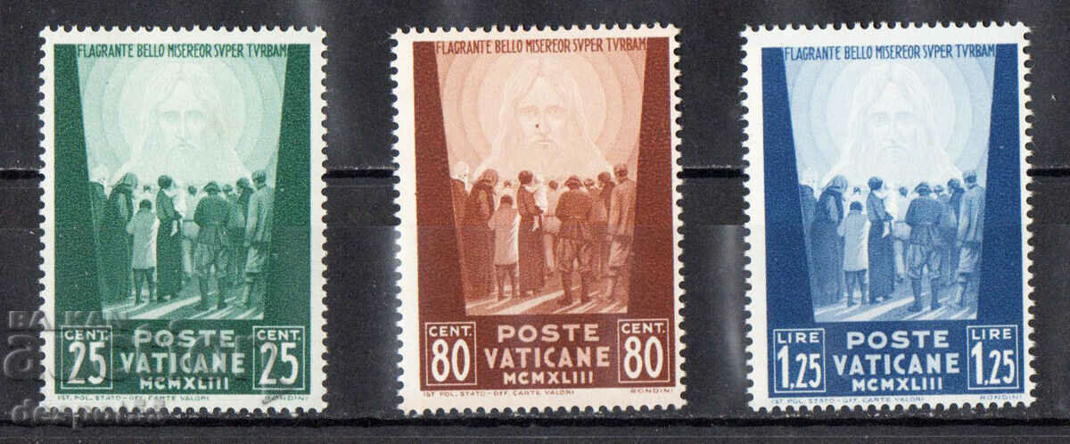 1944. The Vatican. Relief for victims of war - "MCMXLIII".