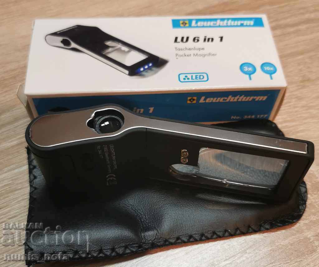 Livrarea lupa 6 in 1 pe Leuchtturm 3x 10x 15x Livrarea lupa 6 in 1 pe Leuchtturm 3x 10x 15x