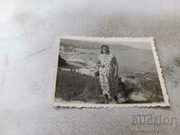 Φωτογραφία Βάρνα Γυναίκα πάνω από την παραλία Βαλκαντουρίστας 1957