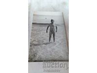Снимка Созопол Мъж на брега на морето 1986
