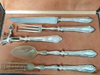 Silver plated serving utensils