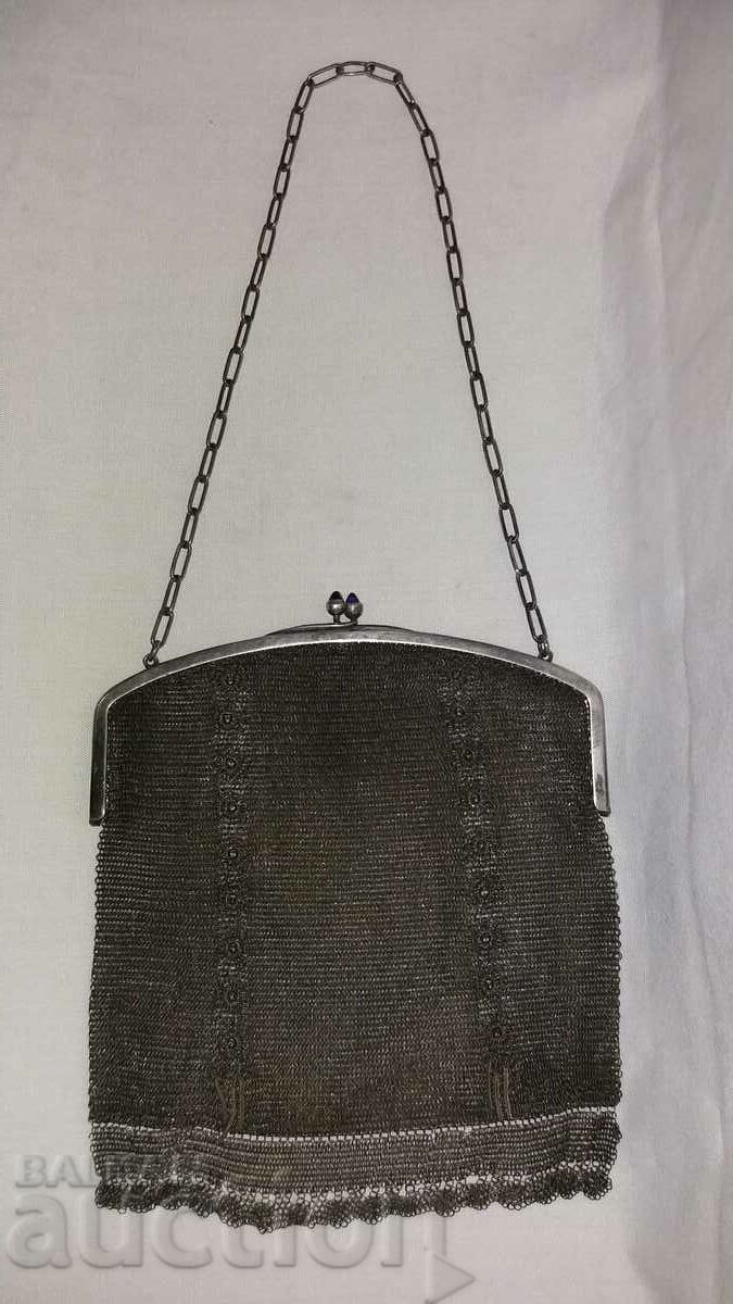 Стара метална дамска чанта портмоне от 20-те год.