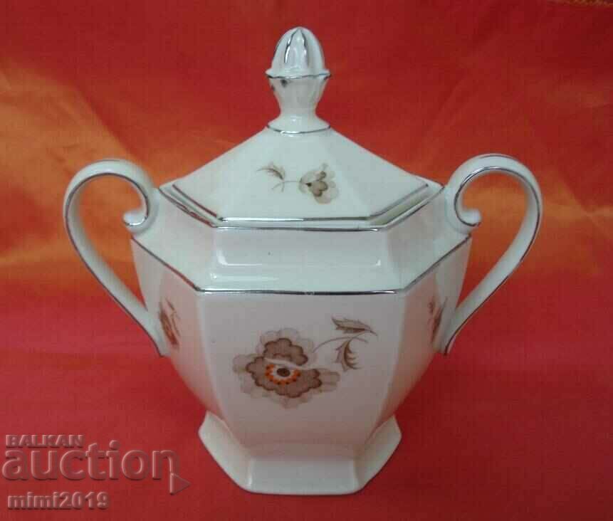 Porcelain Sugar Bowl, marked EPIAG KARLSBAD with price 39.00 BGN | € 19.94 Porcelain Sugar Bowl, marked EPIAG KARLSBAD with price 39.00 BGN | € 19.94