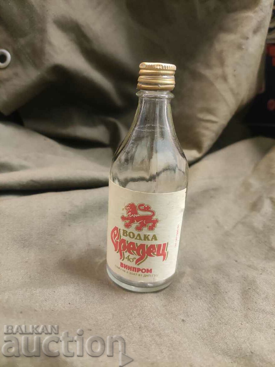 small bottle of vodka "Sredets" - "cartridge" NRB - 6 small bottle of vodka "Sredets" - "cartridge" NRB - 6