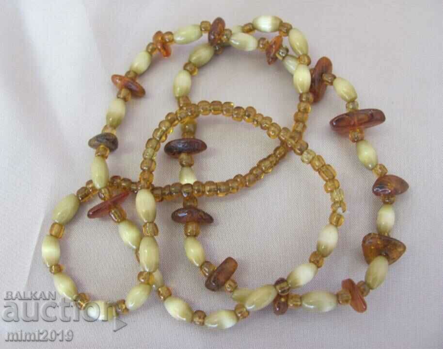 Delivery of Women's Necklace and Ring Set - natural amber Delivery of Women's Necklace and Ring Set - natural amber