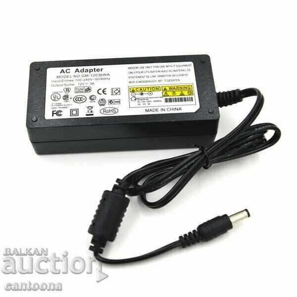 Auction Power adapter 12V - 3A/36W Auction Power adapter 12V - 3A/36W