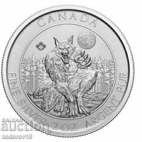 Silver 2 oz Creatures of the North - The Werewolf 2021