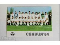 1984 SOCA CALENDAR CALENDAR SOCA SLAVIA FOOTBALL