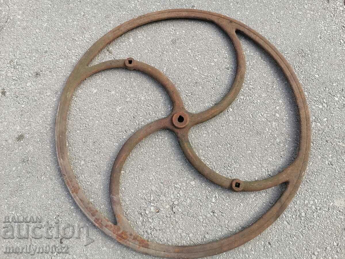 Wheel cast relief cast iron from pressed wrought iron casting with price 135.00 BGN | € 69.02 Wheel cast relief cast iron from pressed wrought iron casting with price 135.00 BGN | € 69.02