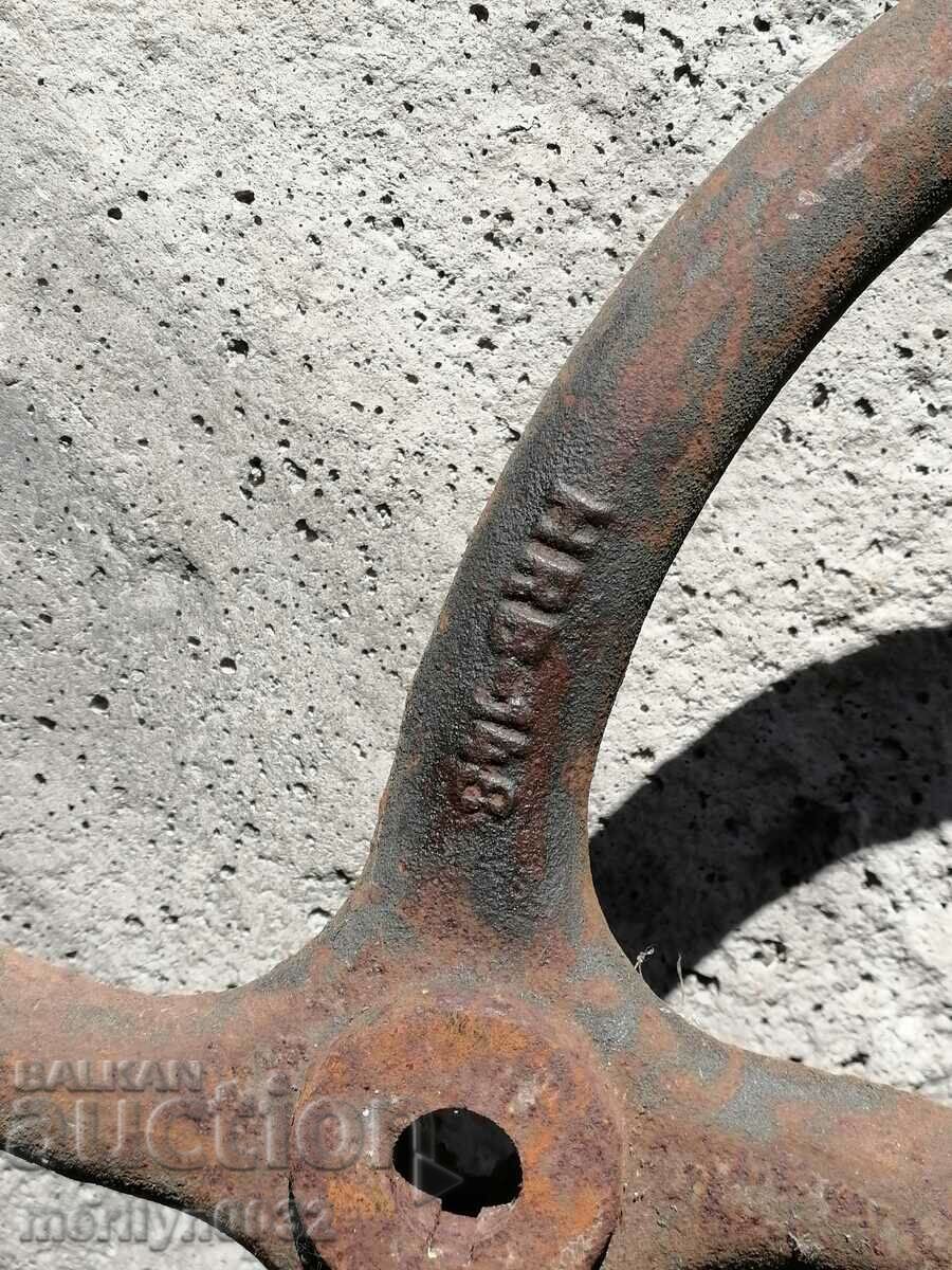 Wheel cast relief cast iron from pressed wrought iron casting with price 135.00 BGN | € 69.02 Wheel cast relief cast iron from pressed wrought iron casting with price 135.00 BGN | € 69.02