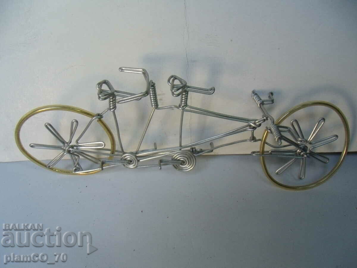 Delivery of No.*6891 old figure - bicycle - made of wire
