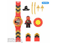 Kids clock with toy figure Fig. Lego Ninjago ninja h