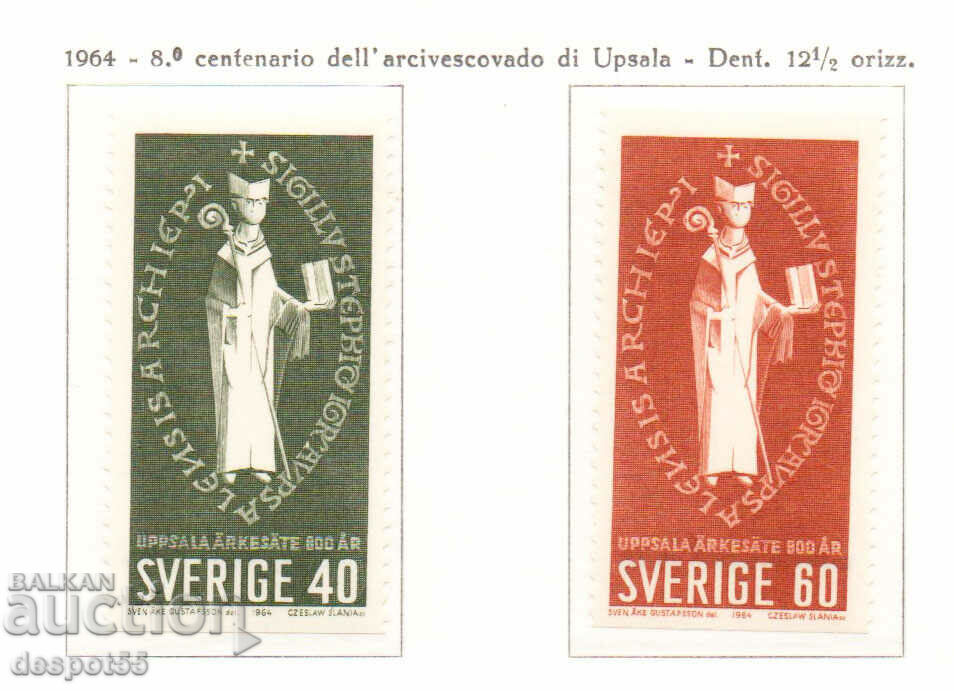 1964. Suedia. arhiepiscop de Uppsala.