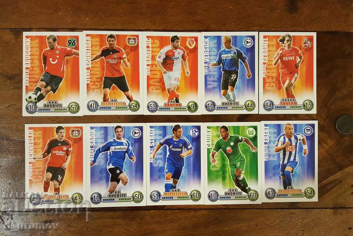 Topps Football Player Cards. Bundesliga 2008-2009 – 30 pcs. - 5 Topps Football Player Cards. Bundesliga 2008-2009 – 30 pcs. - 5
