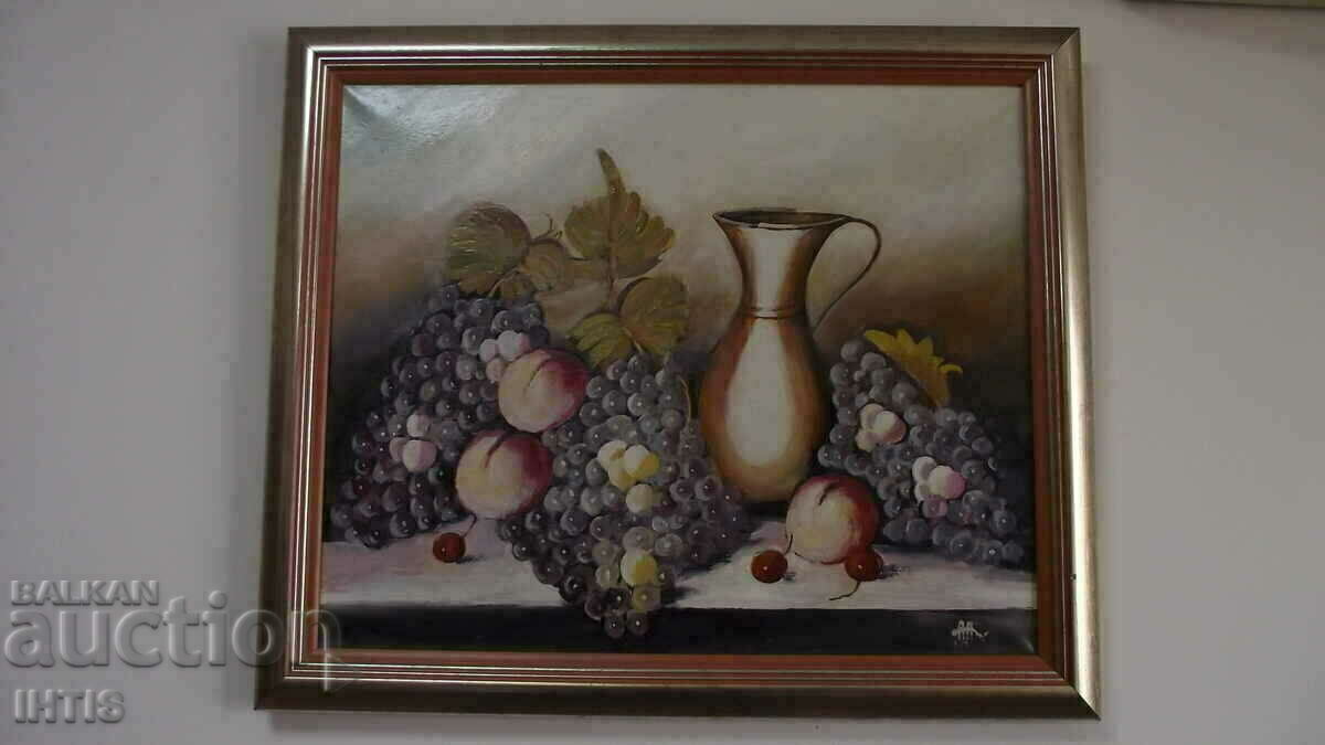 OLD painting - / Still life / - oil - Super - with price 225.00 BGN | € 115.04 OLD painting - / Still life / - oil - Super - with price 225.00 BGN | € 115.04