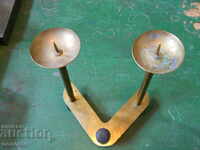 old copper candlestick