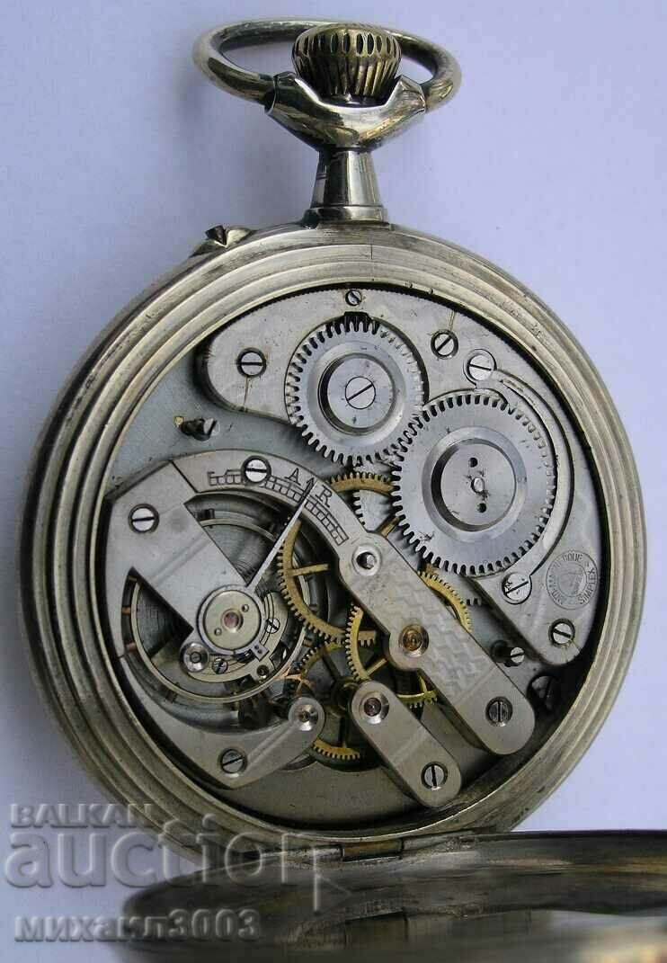 HUGE SWISS ADVERTISING POCKET WATCH E.W.&T. SIMPLEX - 6 HUGE SWISS ADVERTISING POCKET WATCH E.W.&T. SIMPLEX - 6