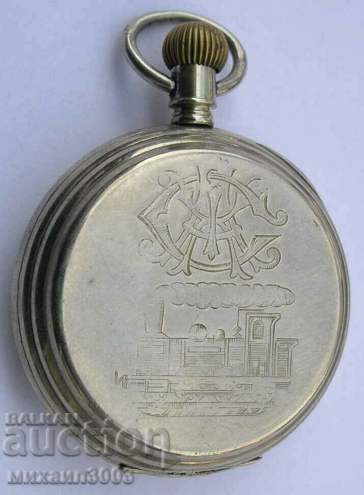 RARE SWISS CUSTOM ETERNA POCKET WATCH with price 599.00 BGN | € 306.26 RARE SWISS CUSTOM ETERNA POCKET WATCH with price 599.00 BGN | € 306.26